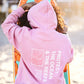 Sudadera Sostenible Surf Unisex Rosa Protect the ocean & the reefs