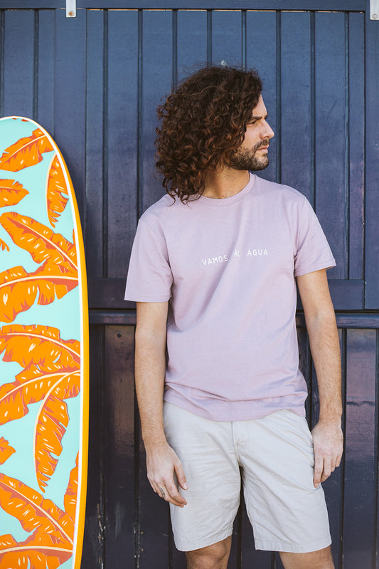 Vamos Pal Agua Camiseta Surf Sostenible - Lila