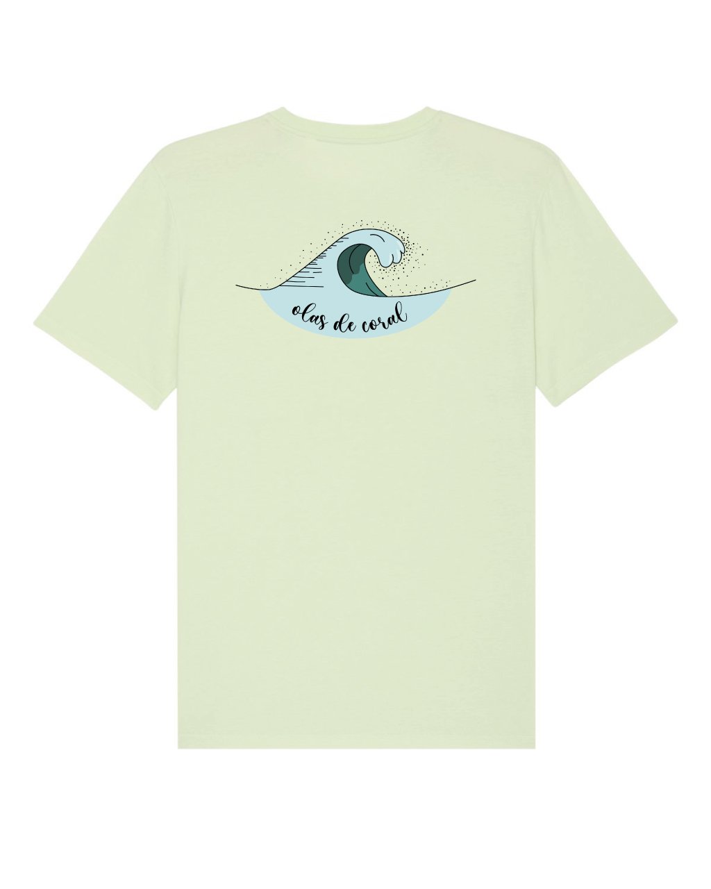 Camiseta Surf Sostenible Vamos Pal Agua Verde Mint